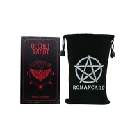hot sell mystic tarot cards with black velvet bag fate divination cards for family parties and fun suitable for beginners