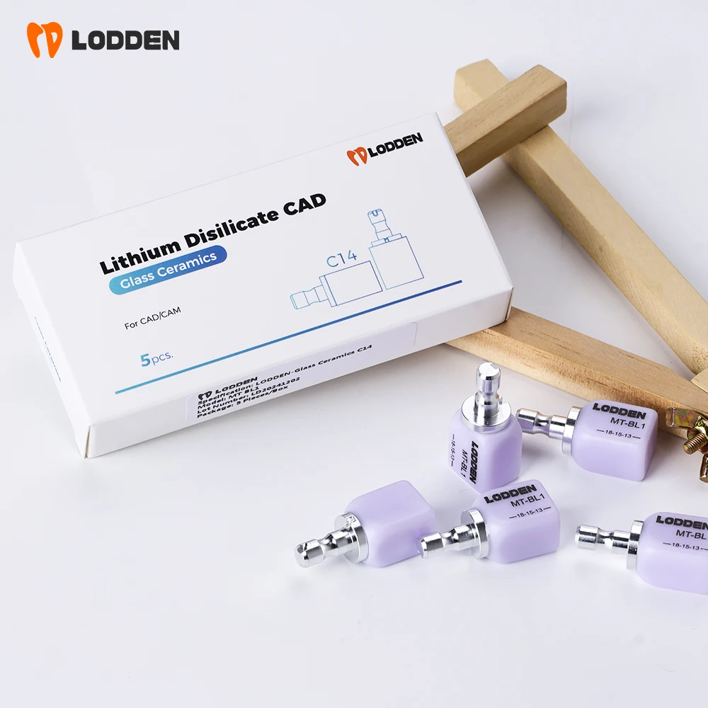 Летиевые дисиликатные блоки Lodden C14, стеклянные керамические кубики LTMTMOHT, материал для стоматологической лаборатории для фрезерной системы CAD CAM Sirona Cerec (art.: 3920cbfe8ec6c) - 3920cbfe8ec6c