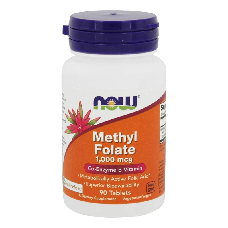 

Methyl Folate 1,000 mcg Co-Enzyme B Vitamin Metabolically Active Folic Acid Superior Bioavaiability 90 Tablets