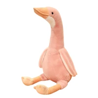 new kawaiis sitting posture goose cartoon doll soft cotton stuffed plush toy childrens birthday gift