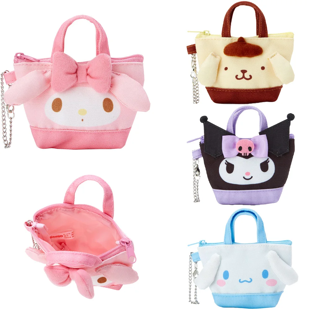 

Sanrioed Kawaii 5 Мультфильм My Melody Kuromi Cinnamoroll Кошелек для монет сумка для хранения наушников Мини сумка Подвеска Аксессуары