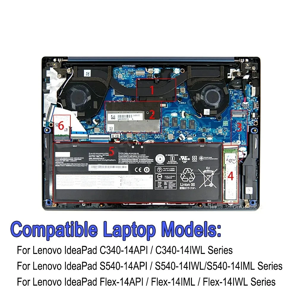 Фото Аккумулятор для ноутбука 2865 мАч L18C4PF3 для Lenovo IdeaPad S540-14IWL C340-14API C340-14IWL Flex-14API Xiaoxin Air14 2019 K3-IWL №4