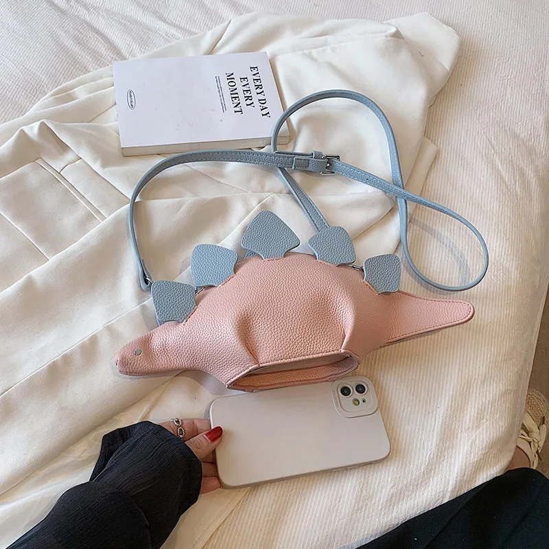 Cute Dinosaur Crossbody Bags for Women Harajuku Animal Shaped Shoulder Bag Mini Handbags Girls Phone Flap Designer Bag Purses