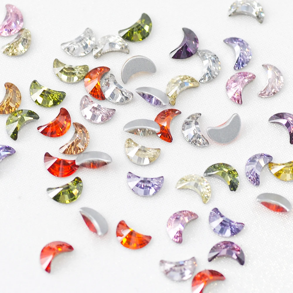 

Блестящий 3D драгоценный камень в форме Луны 4x6 мм, 15 цветов, роскошный циркониевый материал, искусство ногтей своими руками/украшения для ногтей, 20 шт.