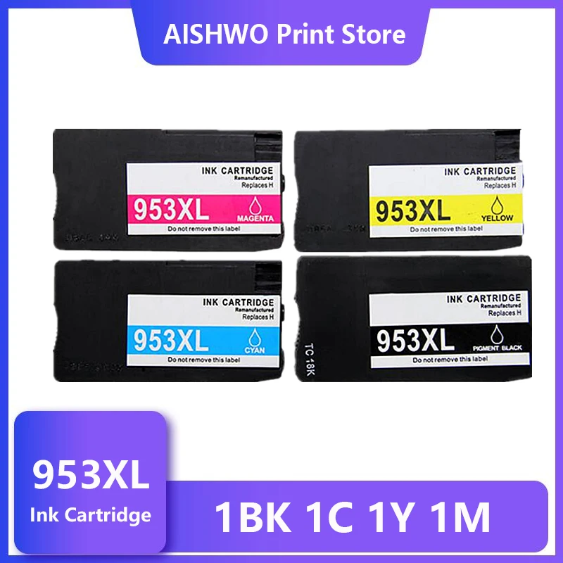 

ASW Compatible Ink Cartridge 953 953XL for HP pro 7740 8210 8218 8710 8715 8718 8719 8720 8725 8728 8730 8740 printer for hp953