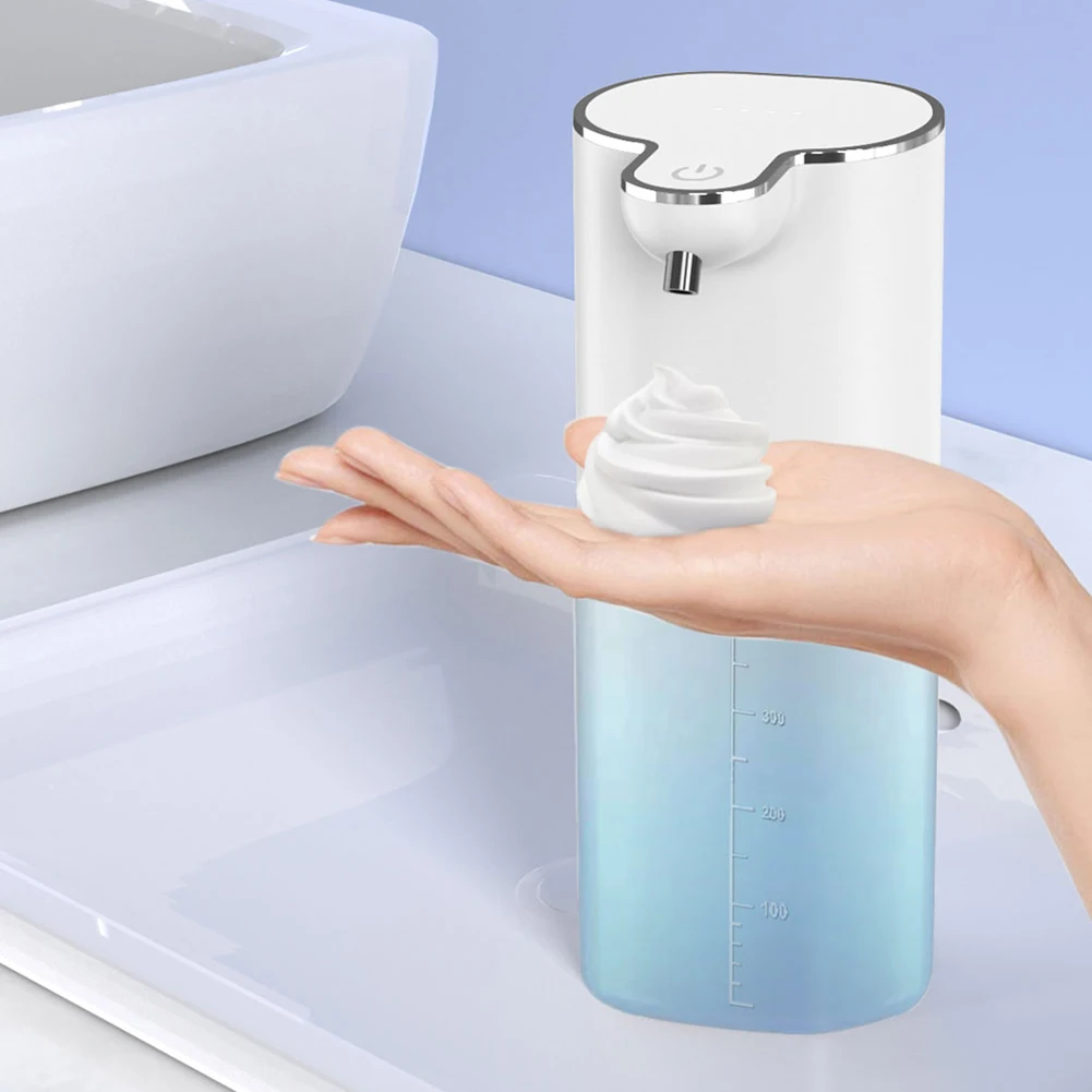 

400ml Foam Soap Dispensers Automatic Touchless Sensor USB Charging Wall Mounted Bathroom Smart Washing Hand Machine Liquid Soap