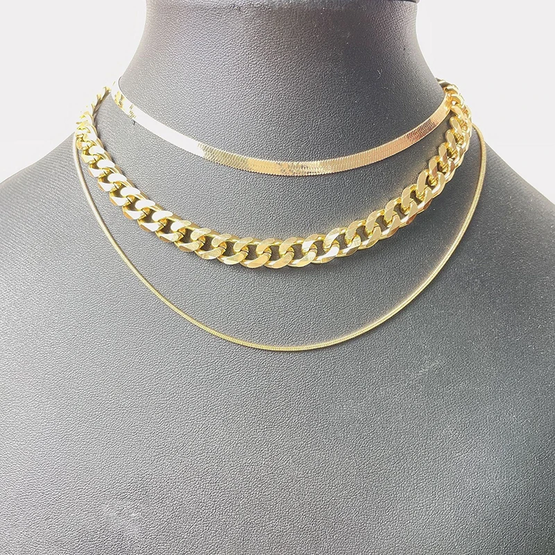 Женский многослойный чокер со змеиным плетением винтажное ожерелье из плотной