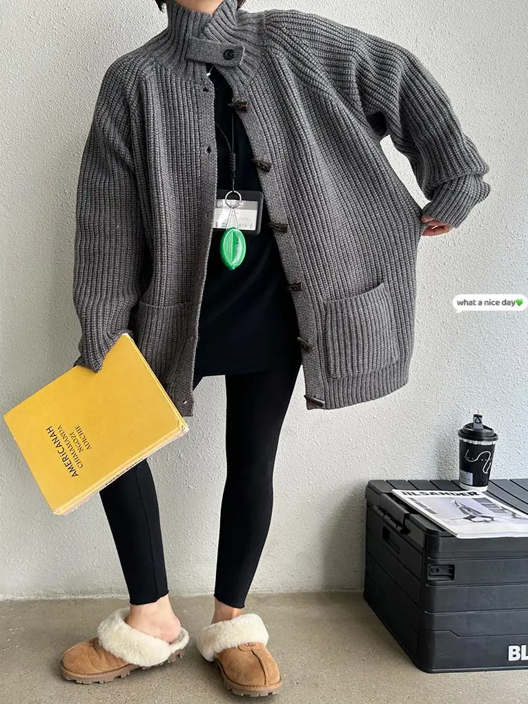 Стрижка в форме мисс гриба осень 2023 новинка корейский универсальный свитер стиле