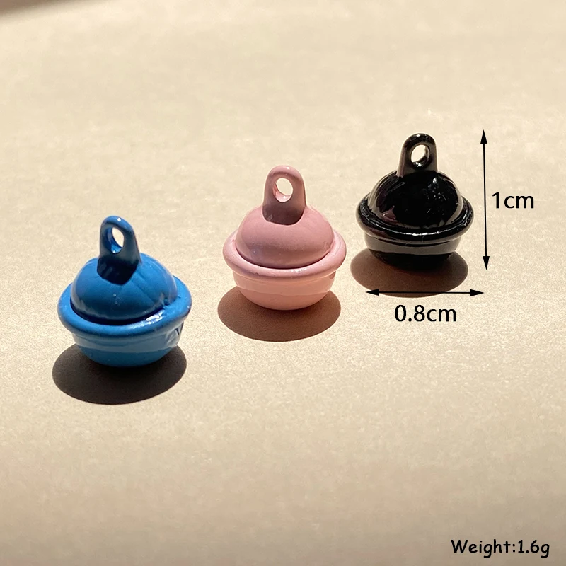 10 шт. 3D твердый Рождественский Шарм-колокольчик из сплава милая маленькая