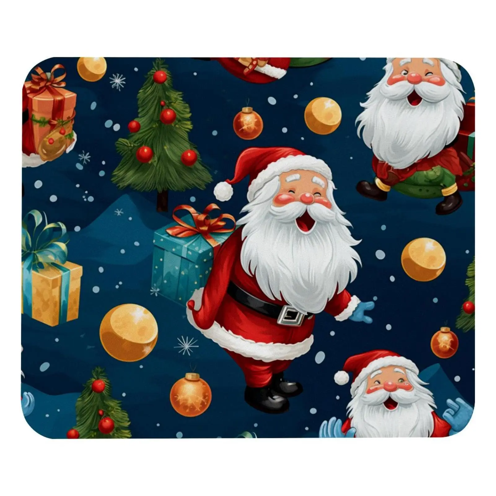 Лидер продаж милые рождественские квадратные коврики для мыши с принтом