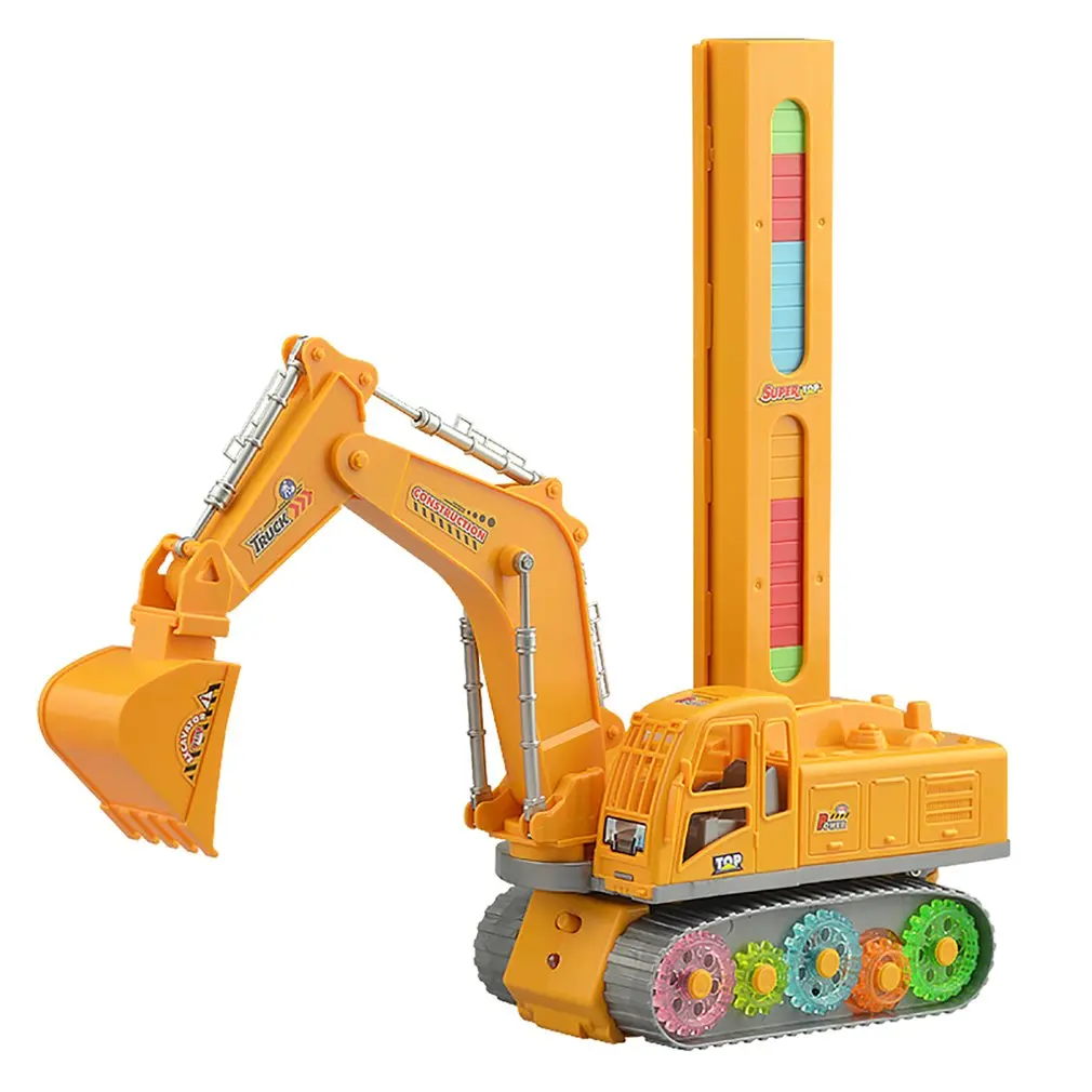 

Набор детских игрушек «поезда домино», игрушки со звуком и подсветкой, автоматическая кладка, кирпич домино, игровые блоки для домино, обуча...