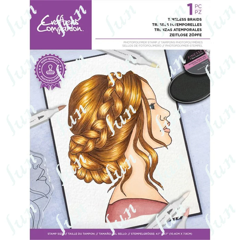 

2022 New Reusable Silicone Stamps Timeless Braids Embossing Handmade Diy Making Greeting Card Scrapbooking Photo Album Crafts