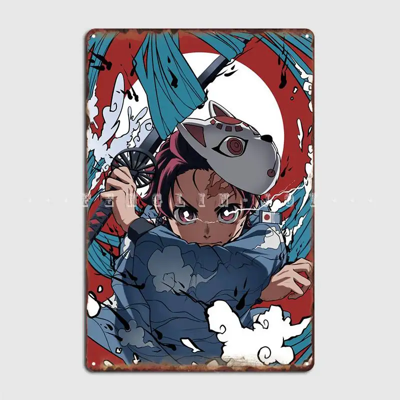 

Tanjiro Kamado Metal Sign Home Wall Plaque Wall Cave Custom Tin Sign Poster