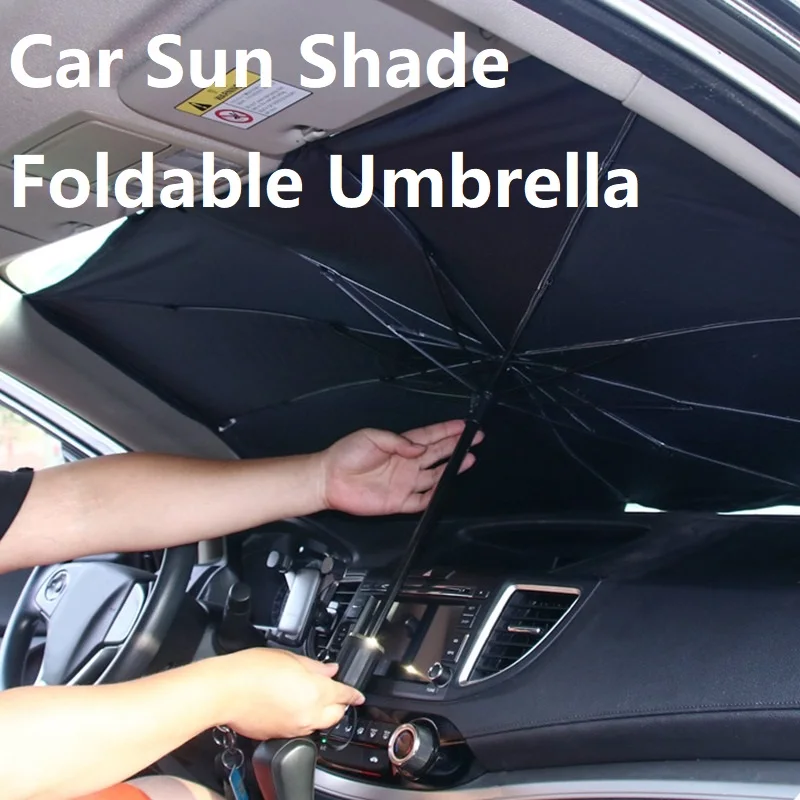 

Foldable Car Sun Shade Umbrella Front Window Sunshade Protector UV Heat Insulation Cover Windshield Protection Car Accessories
