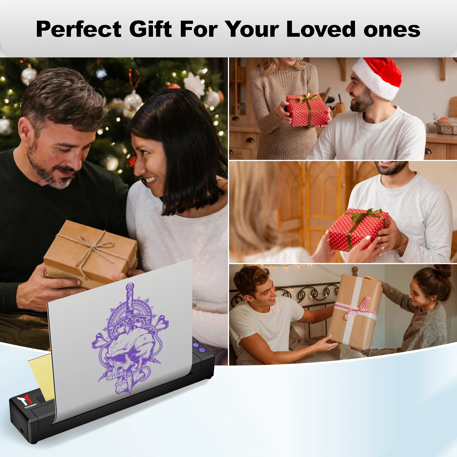 Фото MHT-Bluetooth A4 Size Thermal Tattoo Stencil Printer Portable Tattoo Stencil Printer Thermal Copier Transfer Machine Training №2
