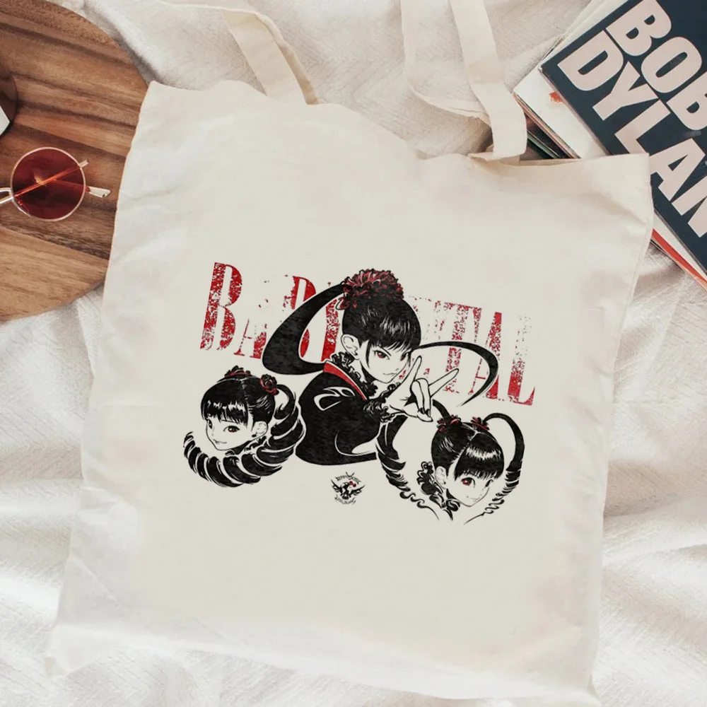 Многоразовая Холщовая Сумка-тоут для покупок Babymetal Джутовая сумка продуктов