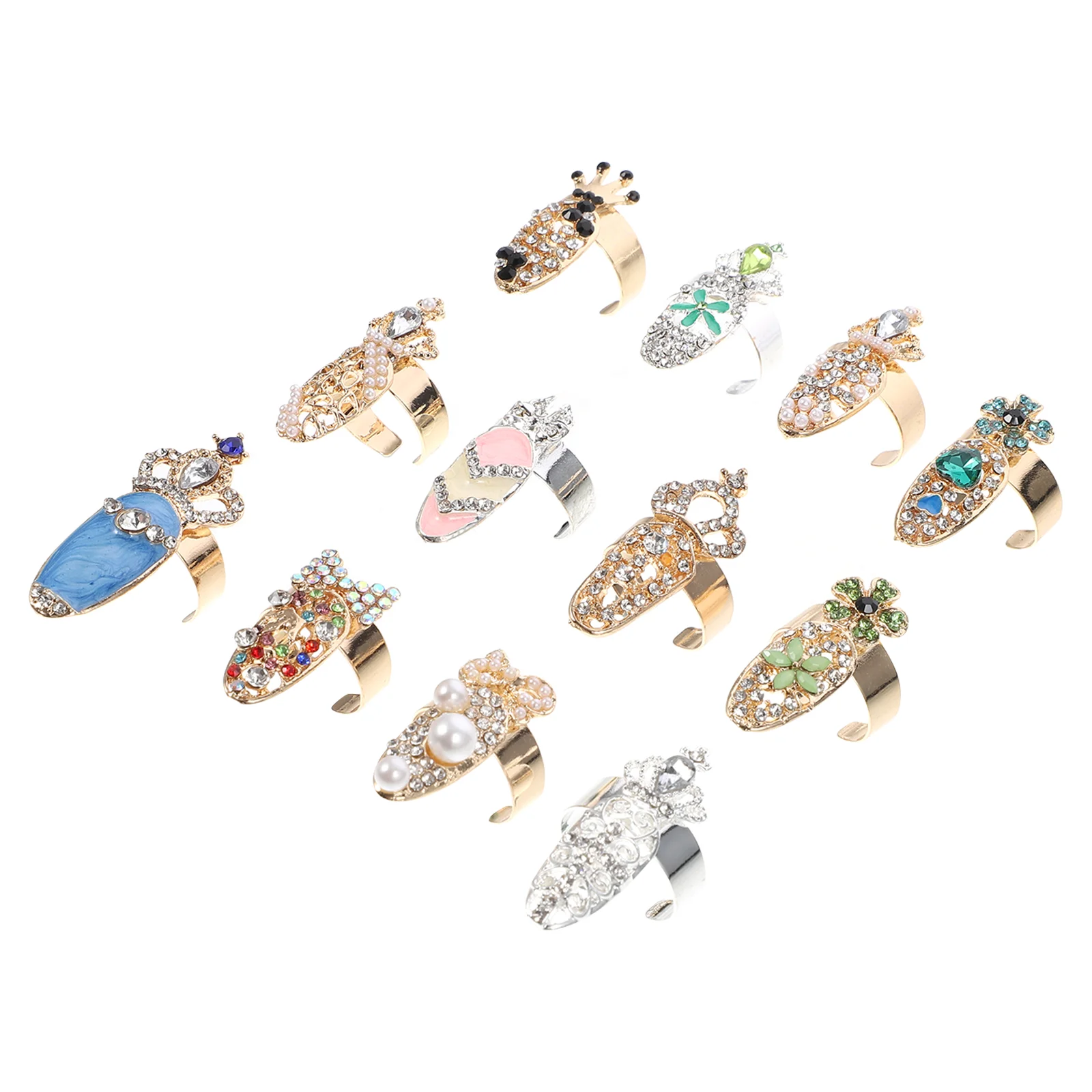 

Rings For Woman Nails Decor Accessories Delicate Finger Manicures Bridal Outfits