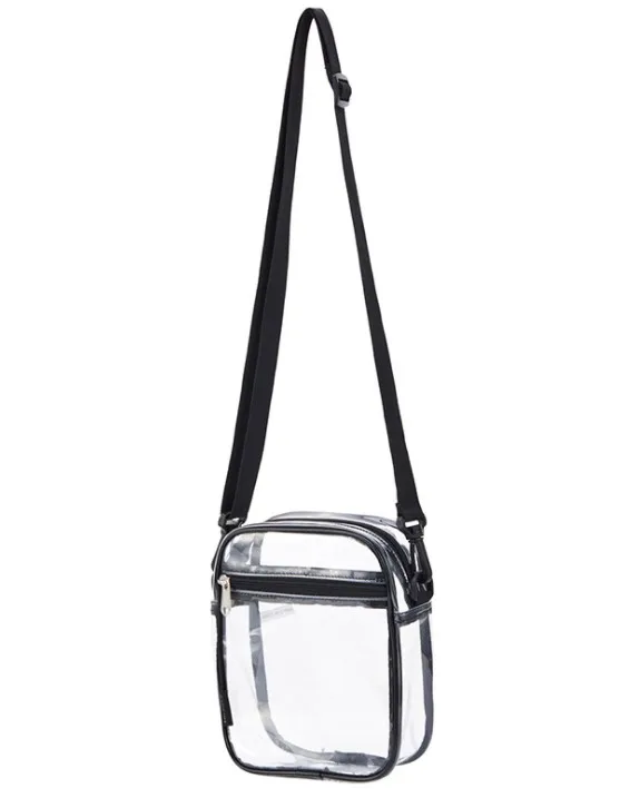 

Прозрачная сумка-мессенджер для стадиона, прозрачная сумка через плечо для путешествий, спортивных игр, концертов