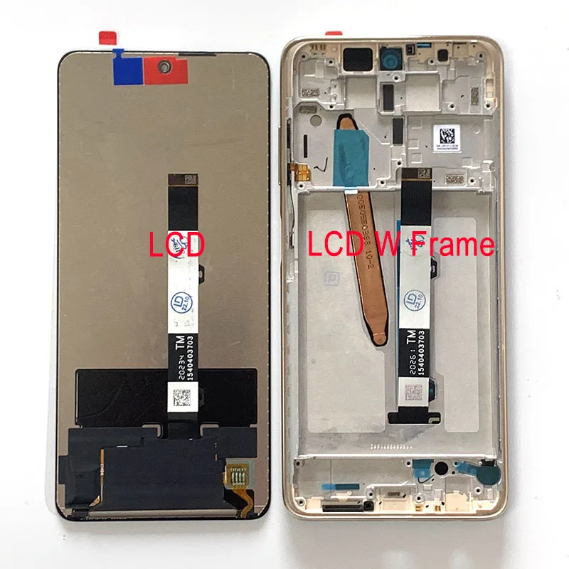 

Original 6.67"For Redmi Note 9 Pro 9Pro 5G LCD Screen Display Touch Panel Digitizer For Xiaomi 10T Lite Mi 10T Lite 5G LCD Frame