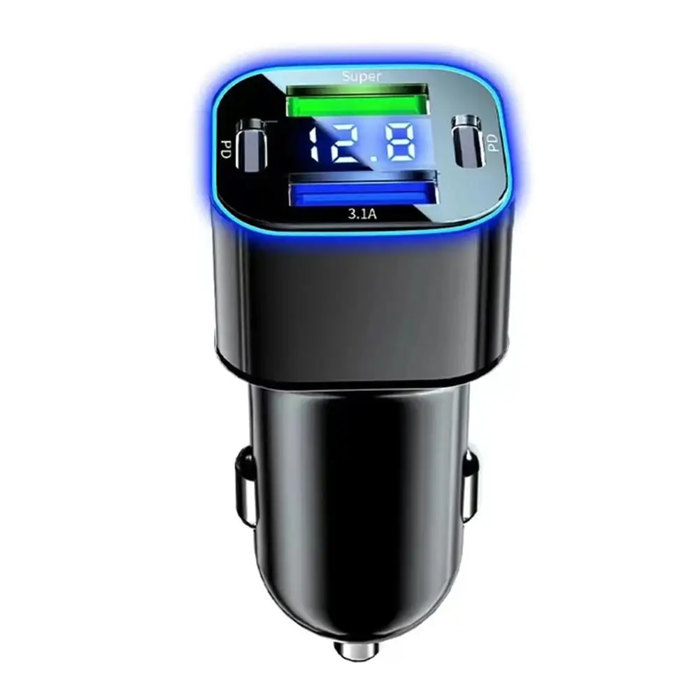 Автомобильное зарядное устройство с цифровым дисплеем 5USB-портов 250 Вт