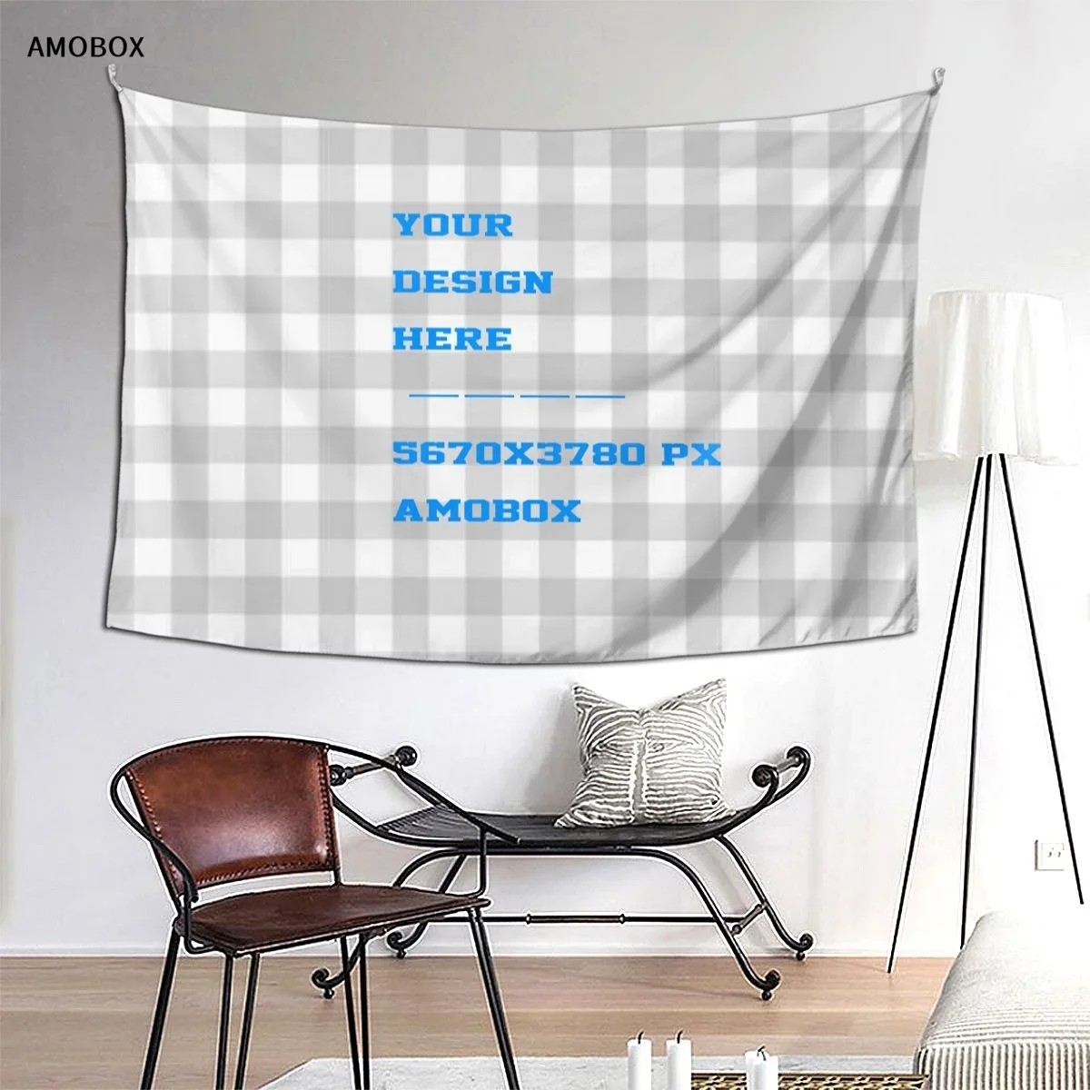 AMOBOX-Настраиваемый фоновый гобелен доступно украшение для дома в помещении и на