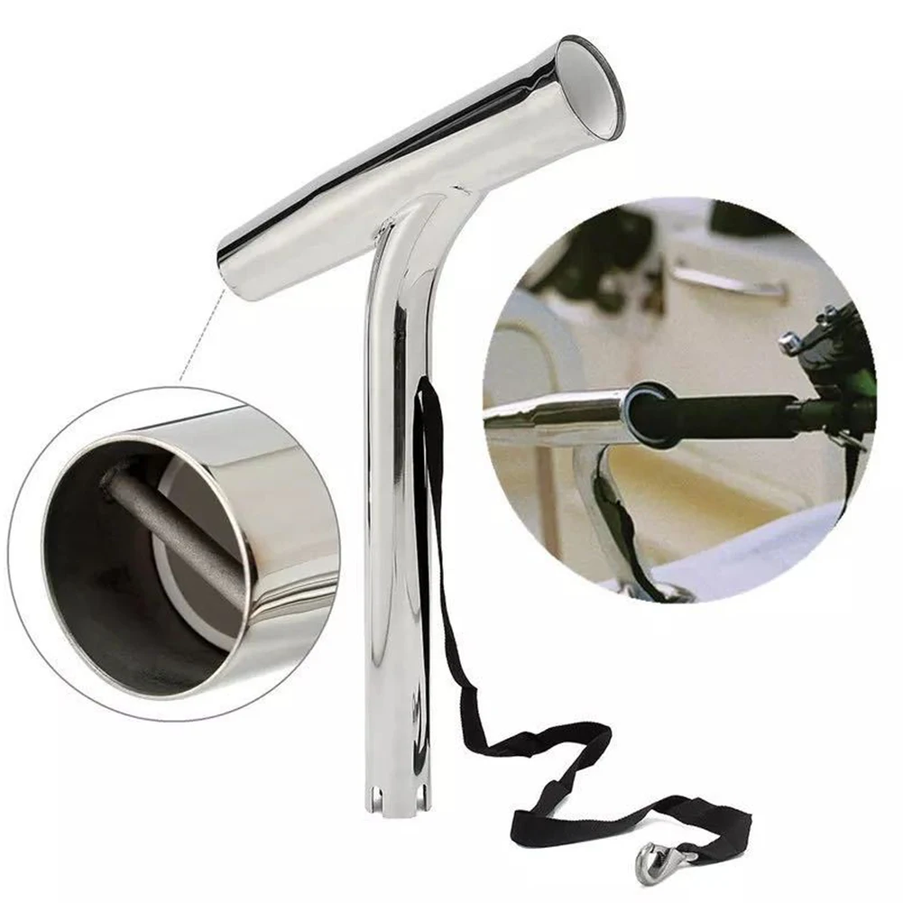 

Part Rod Holder Easy Installation Fishing For Yacht Kayak Marine Rod Holder Sea Fishing Stainless Steel Durable New