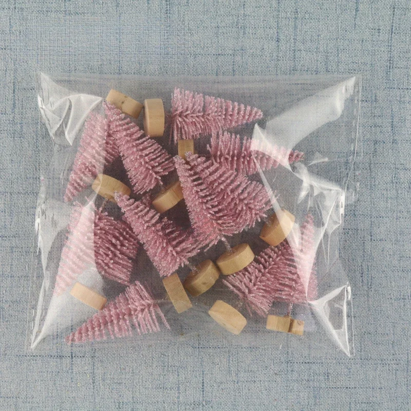 

Настольные мини елки из сизалевого шелка 12 шт.