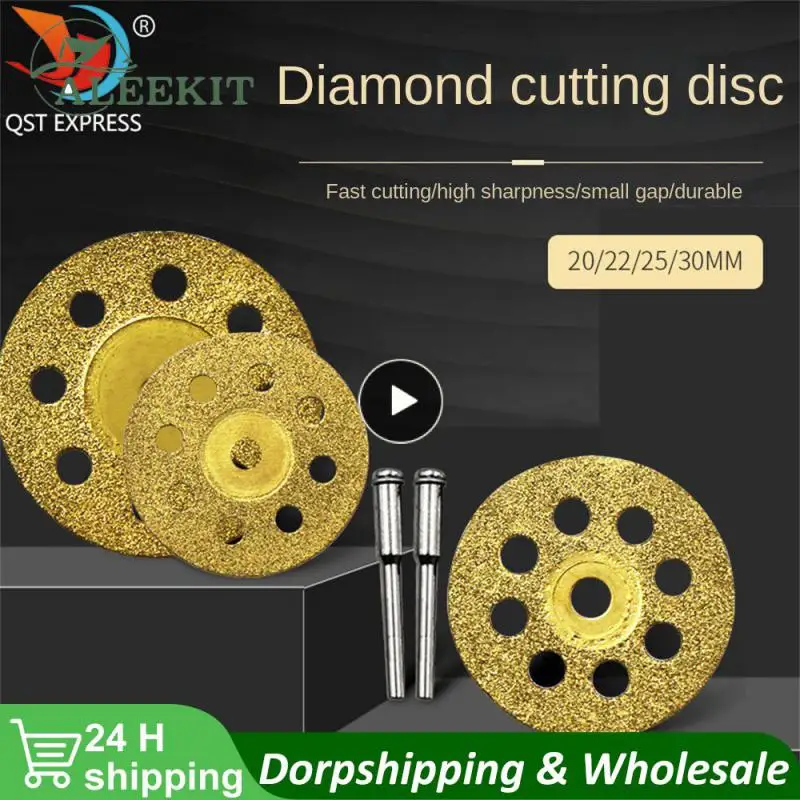 

1~10PCS Diamond Cutting Wheel Saw Blades Cut Off Discs Glass ceramic Connecting Shank For Dremel Drill Fit Rotary Tool