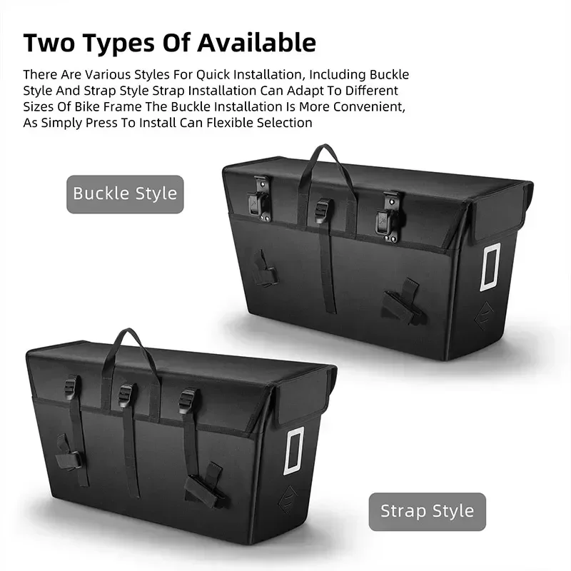 WEST BIKING Грузовая сумка для велосипеда Большая боковая сумка-переноска 23 л 1000D ПВХ