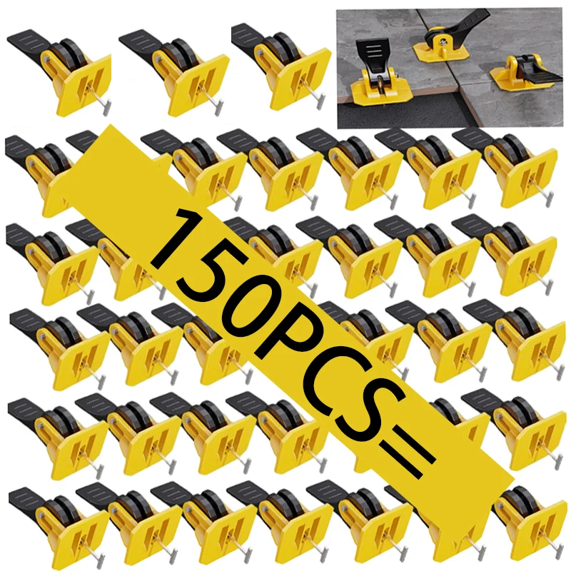 

100/150PCS Tile Leveling System For Floors and Walls Tile Leveling Reusable Tile Leveling System Construction Tool Parts