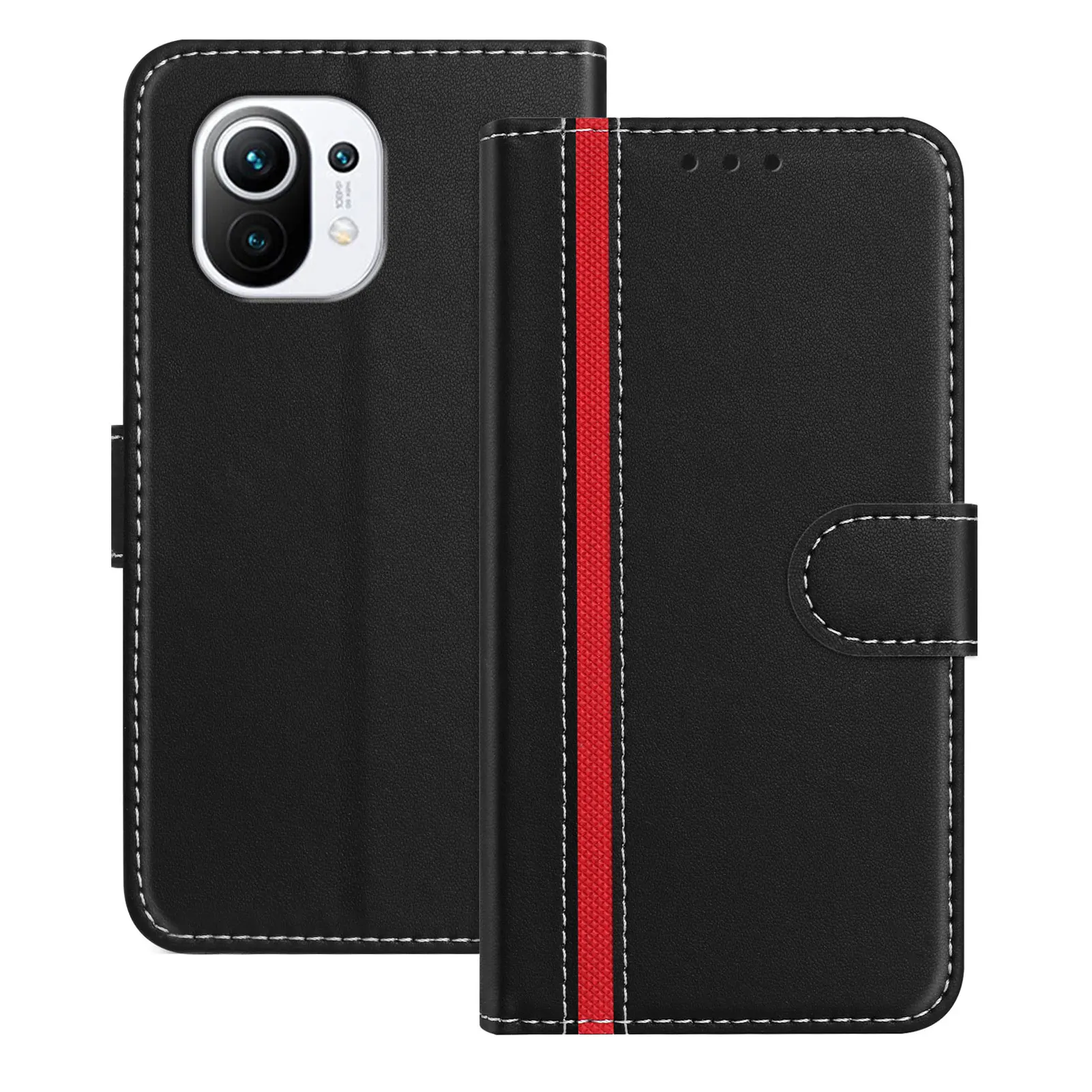 Фото Чехол Nubia Focus Pro Calf Leather Case 2025 для ZTE Blade V40S V50 V60 V70 Vita V60 Design Axon 60 Lite V70 Max Music 2 Wallet Flip C №1