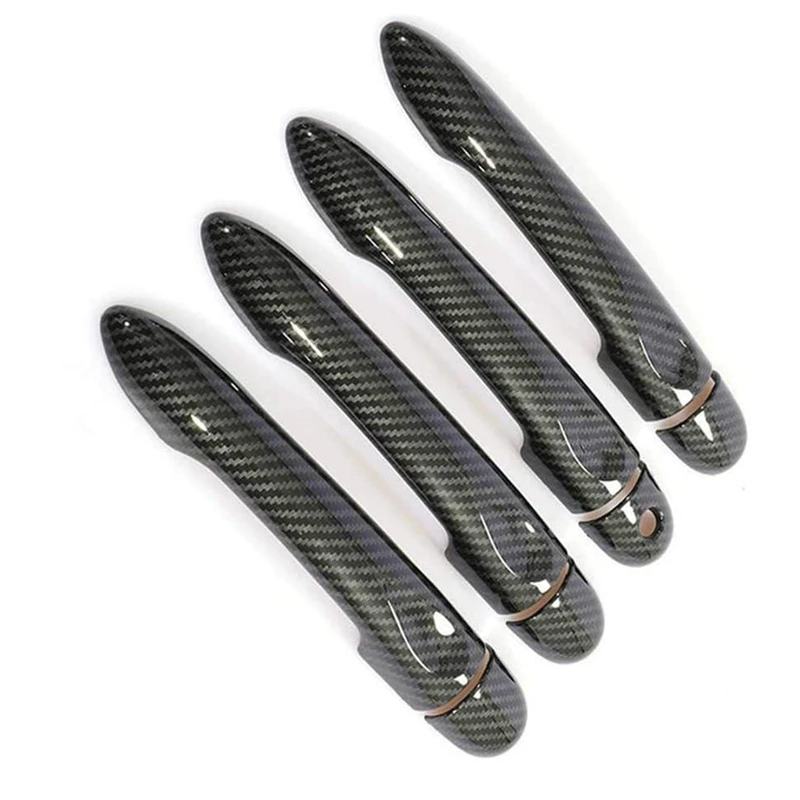 Накладка на дверную ручку из углеродного волокна с отверстием для ключа Renault Megane 3