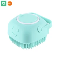 mijia mi bathroom dog bath brush massage gloves soft safety silicone comb shampoo box pet accessories cats shower grooming tool