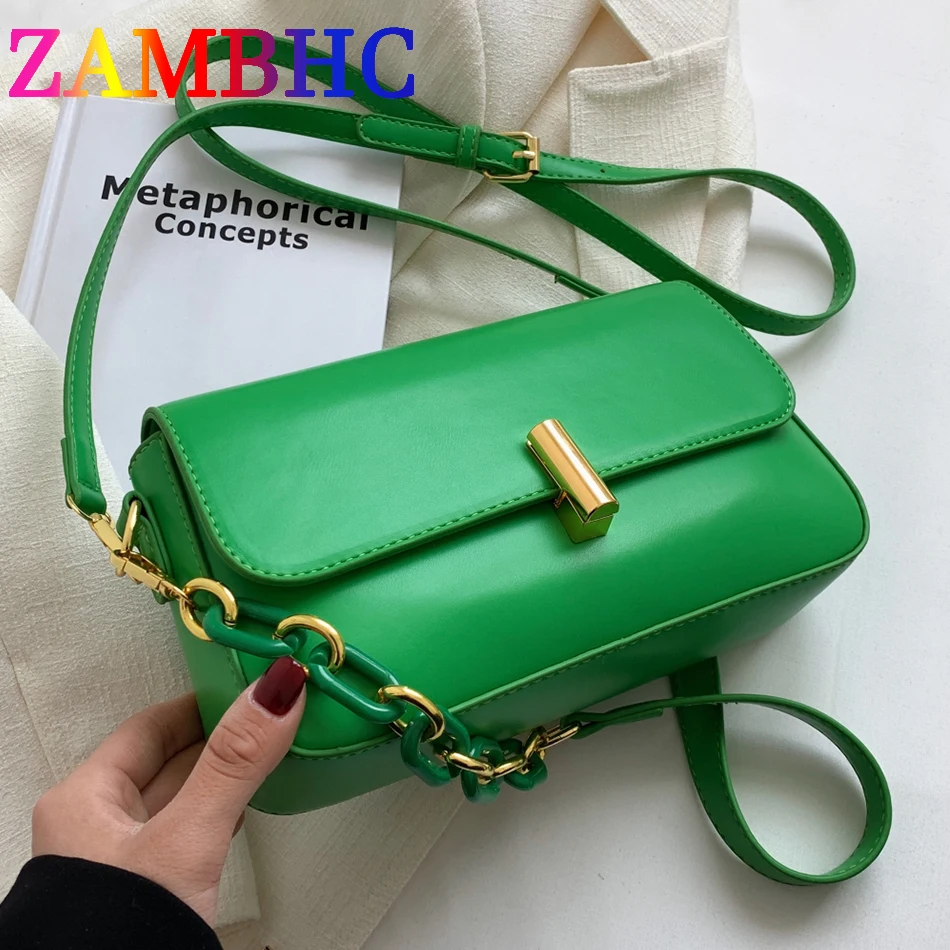 

New Fashion Women's Underarm Bag PU Leather Shoulder Messenger Bags for Women 2022 Summer Solid Color Purses and Handbags Brand