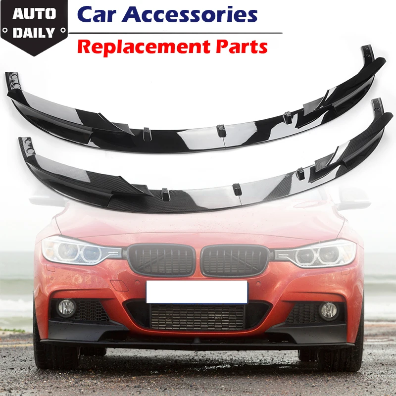 

Rhyming Front Bumper Splitter Spoiler Deflector Fit For BMW 3 Series F30 F35 2012- 2018 M Sport Car Racing Body Kit Replacement