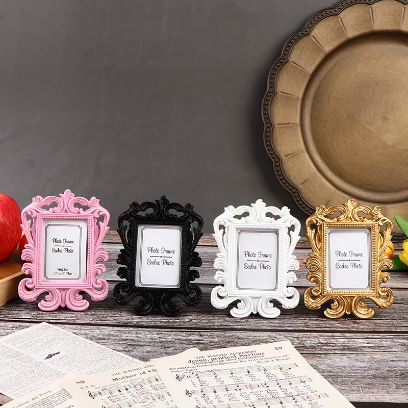 

1PC Vintage Photo Frame Picture Desktop Photo Frame Wedding Photo Frame Family Decoration Desktop Photo List