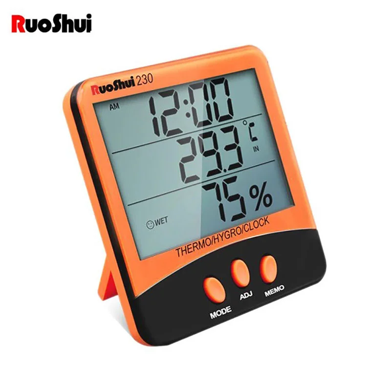 

RuoShui 230 Digital Thermometer Hygrometer Indoor Weather Station For Home Mini Room Thermometer Temperature Humidity Monitor