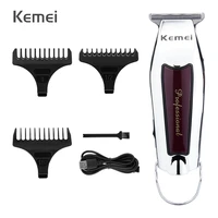 kemei hair clipper rechargeable hair trimmer for barber bareheaded trimmer electric shaver razor cordless man beard machine