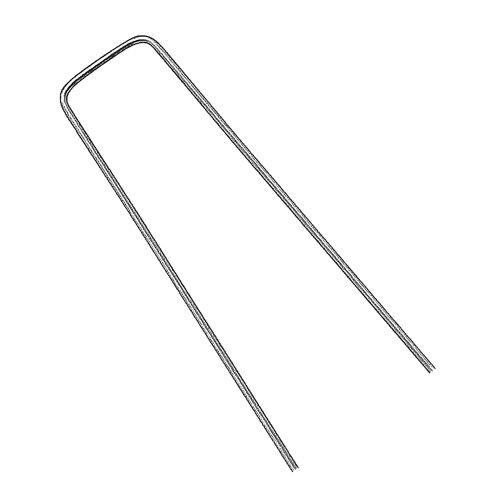 

50pcs Garden Stake Outdoor Landscape Terrace Turf Drip Irrigation Galvanized Steel Ground Pin