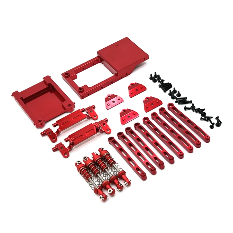 

Metal Upgrade, PCB Fixed Bin, Tail Bin, Pull Rod, Shock Absorber, Pull Rod Seat, Shock Mount, Set, For Mangniu Model 1/12 MN78 R