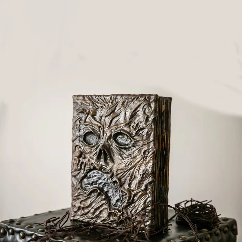 

Dark Magic Book Mythology Necronomicon Halloween Demon Evil Dead Summon Book Horror Party Halloween Props for Home Desktop Decor