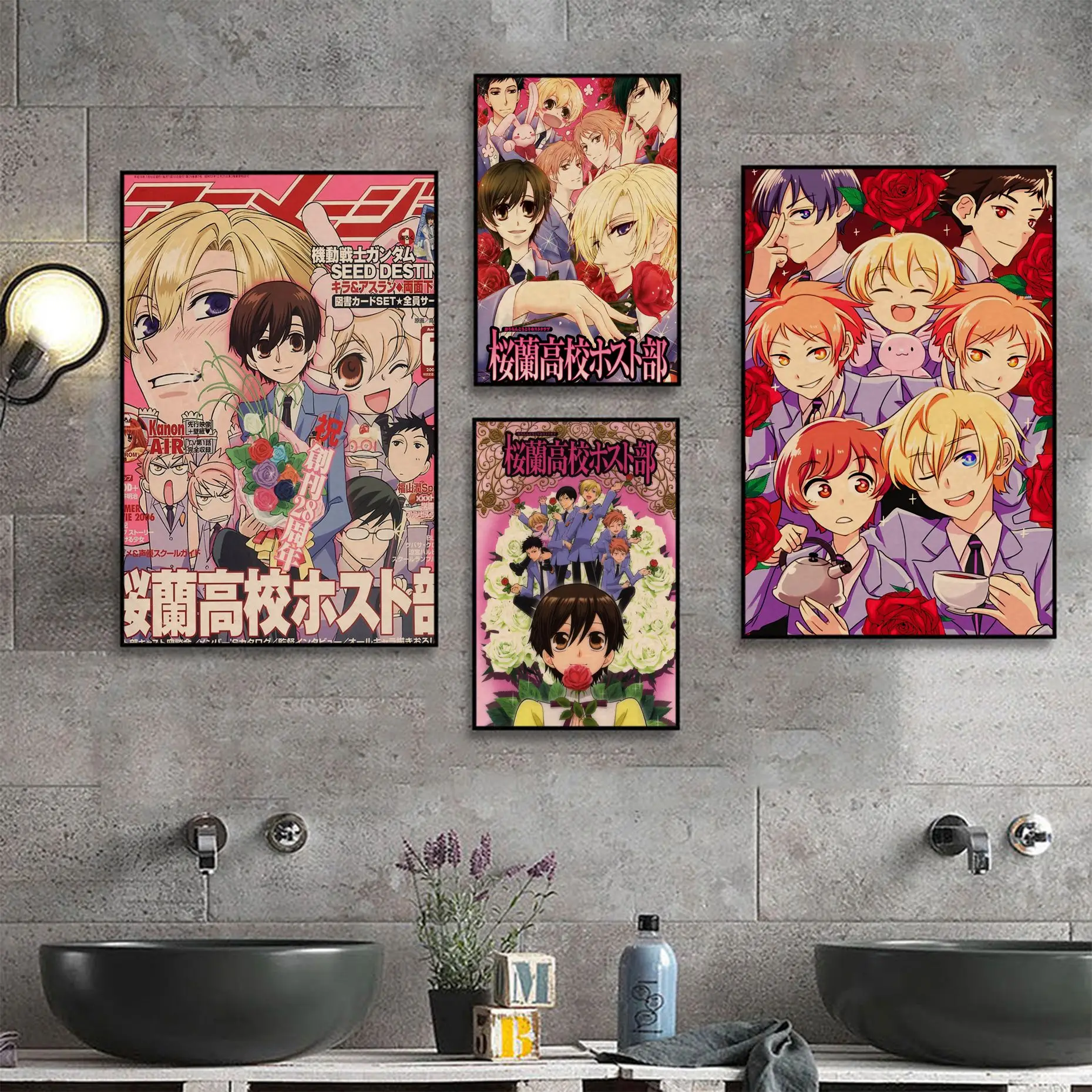 

Japanese Anime Ouran High School Host Club Good Quality Prints And Posters Kraft Paper Prints And Posters Posters Wall Stickers