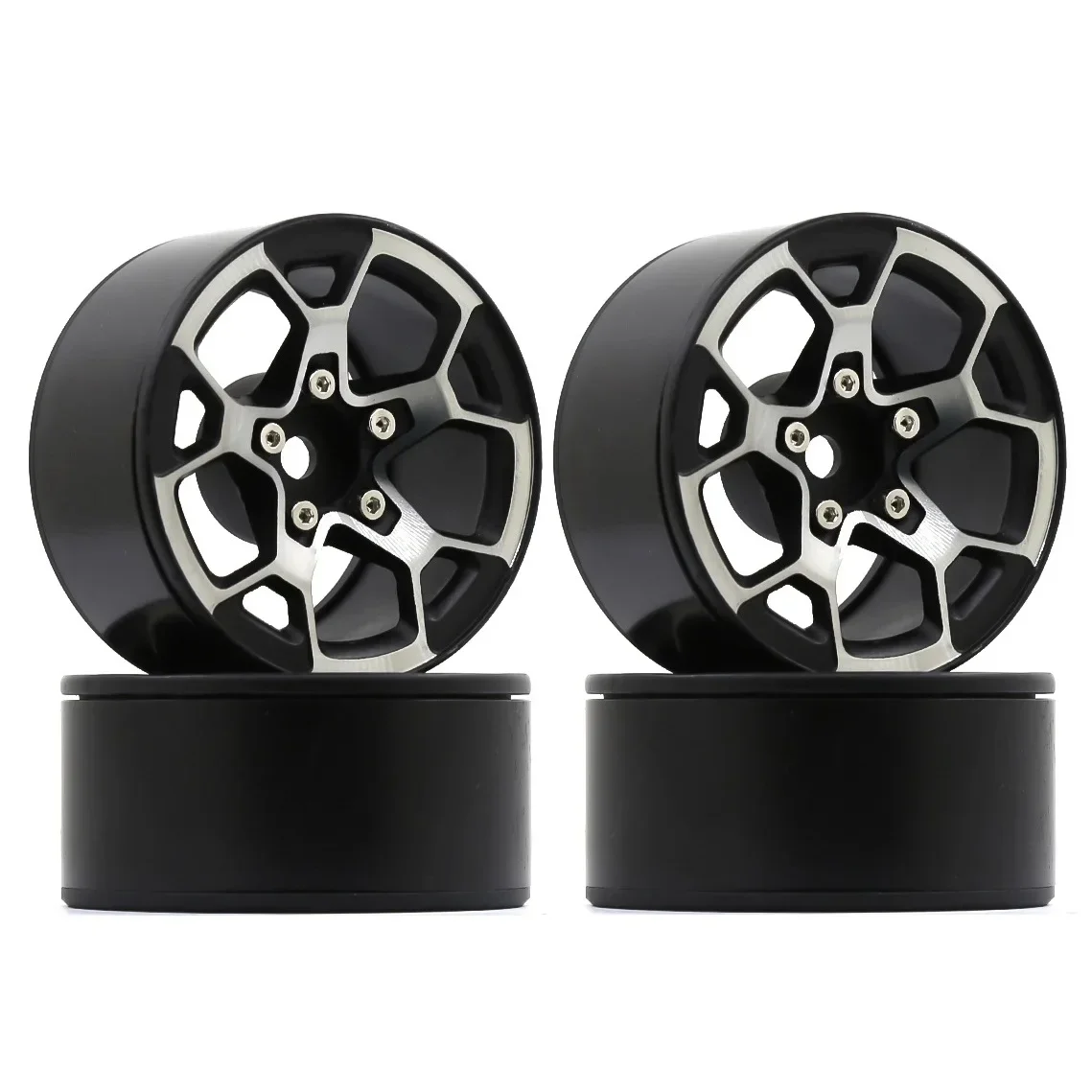 PigRC 4 шт. 140 г/шт. сверхмощная 1 9 &quotступица обода колеса Beadlock для 1/10