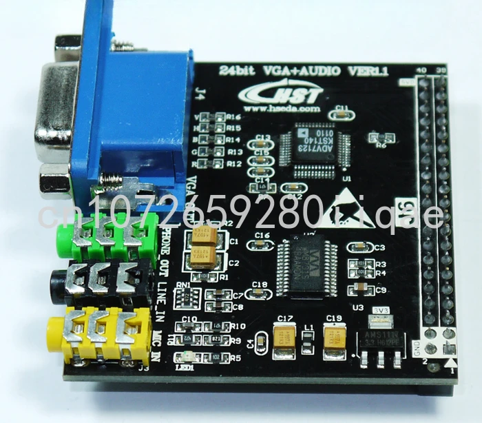 

24bit VGA Display Module WM8731 ADV7123 Digital Audio FPGA Control