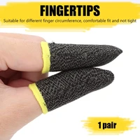 2pcs finger cover breathable game controller finger sleeve for pubg sweat proof non scratch touch screen gaming thumb gloves