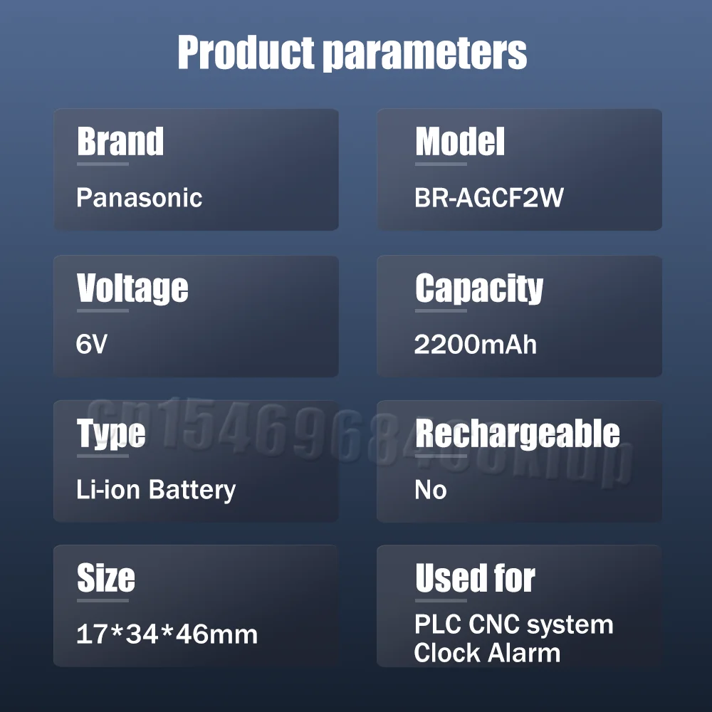 2 шт. сменный литиевый аккумулятор для ПЛК-систем 6 в 2200 мАч |