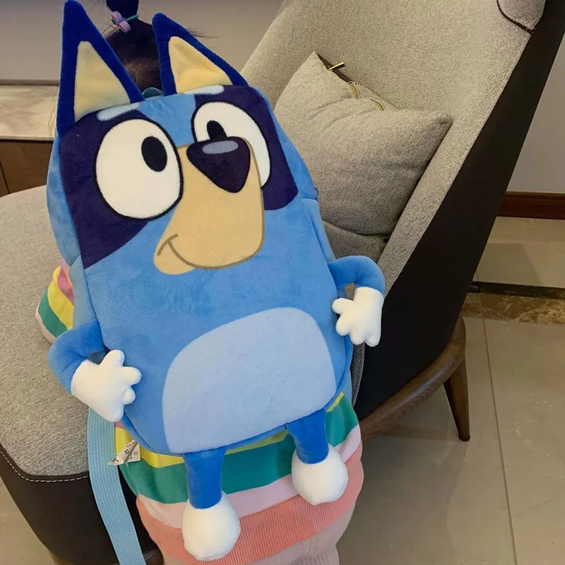 Детский школьный ранец с мультяшными животными Bluey рюкзак для косплея семьи