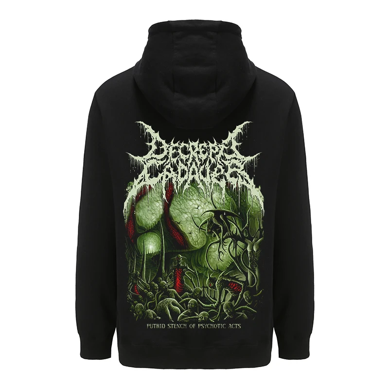 

4 Designs Decrepit Cadaver Zipper Sweatshirt Punk Rock 3D Nice Soft Warm Hoodies Heavy Death Metal Fleece Outerwear