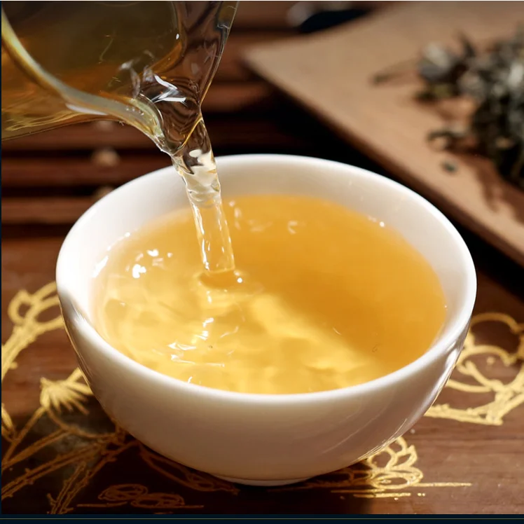 Органический необработанный чай Puɾrh A + 357 г puer puerh без чайника Премиум зеленый