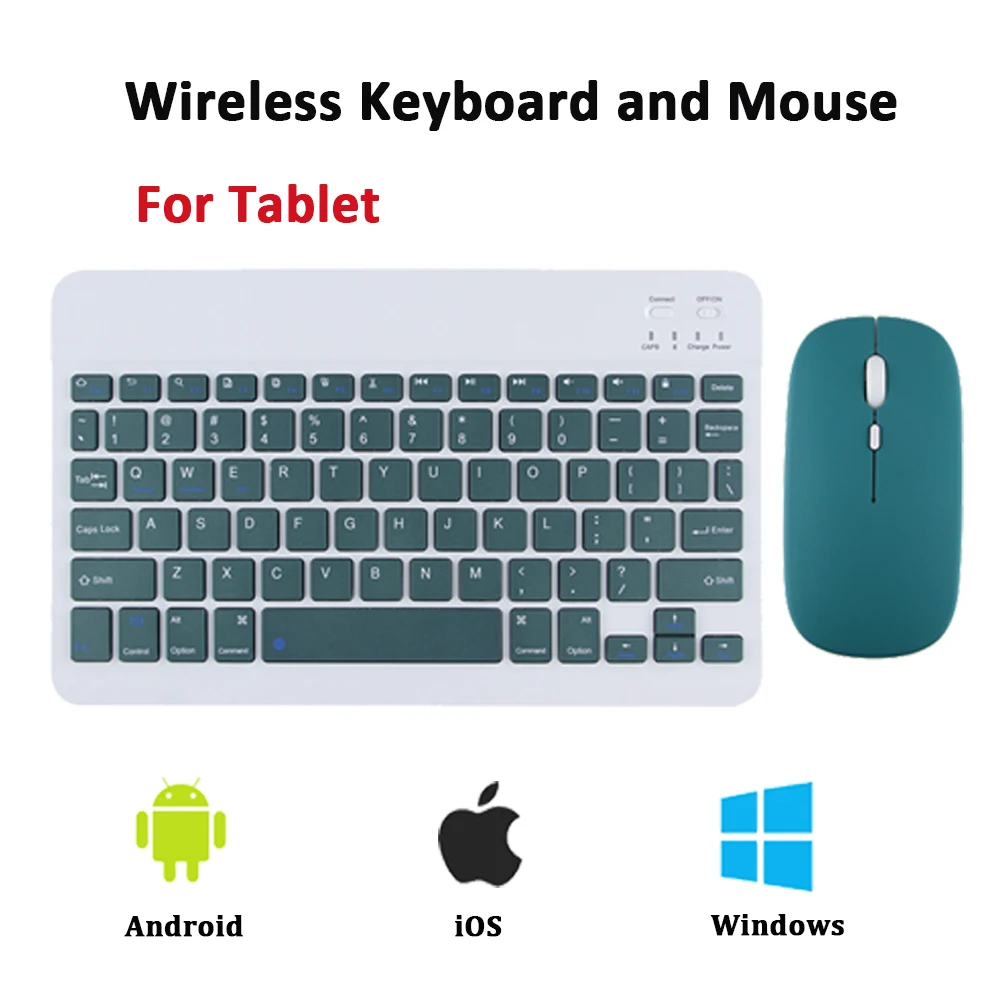 

Bluetooth Wireless Keyboard For iPad Tablet Keyboard Bluetooth-compatible wireless keyboard and mouse For iOS Android Windows